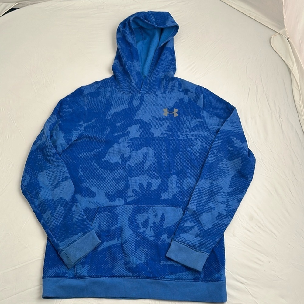 Under Armour blue sportstyle printed hoodie